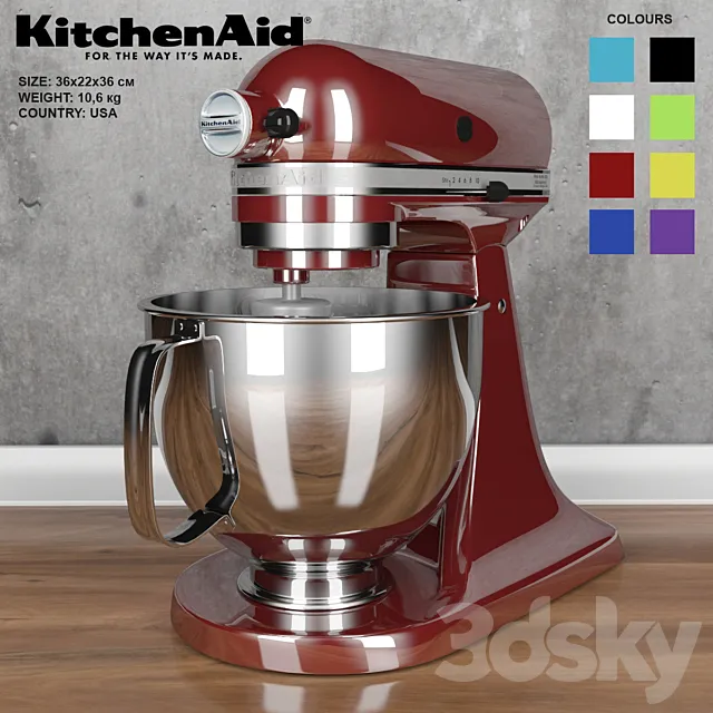 KitchenAid Artisan Mixer 3D Model