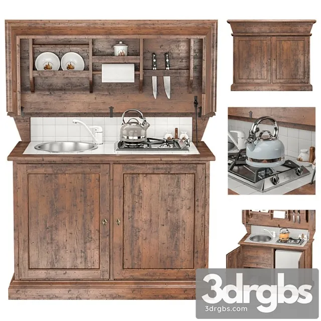 Kitchenette aq437c 3D Model Download