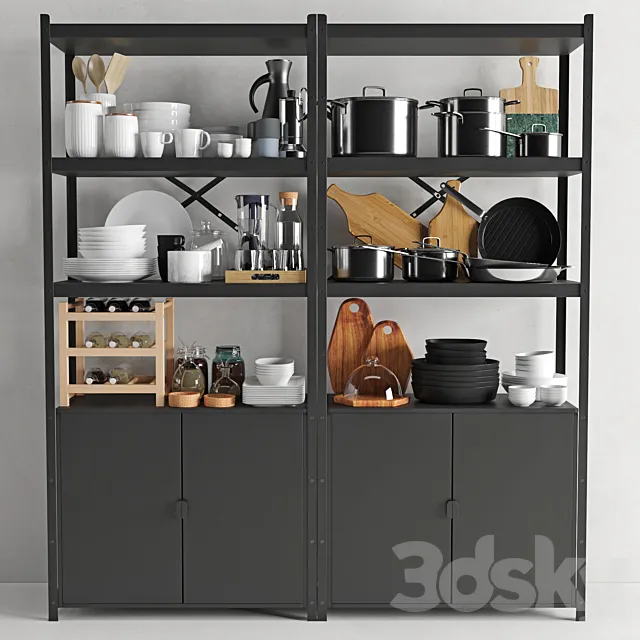 Kitchenware and Tableware 03 3D Model