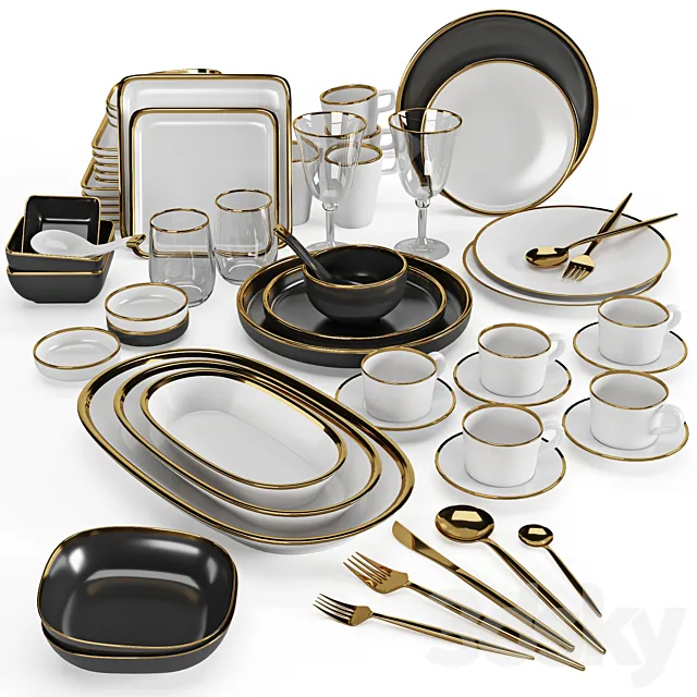 Kitchenware and Tableware 07 3DModel