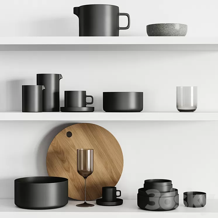 Kitchenware set 02 3D Model