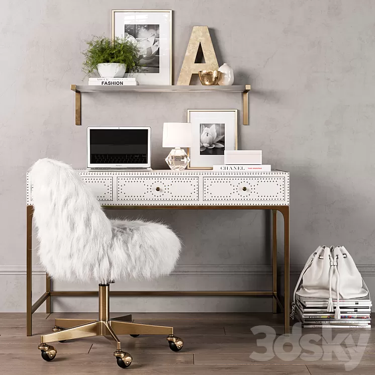 Kitson_Desk 3D Model Kitson_Desk 3D Model