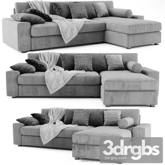 Kivik Chaise Longue Sofa 01 3D Model Download Kivik Chaise Longue Sofa 01 3D Model Download