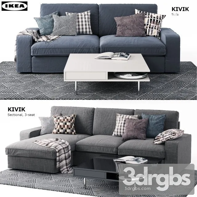 Kivik Ikea Sofa 3D Model Download Kivik Ikea Sofa 3D Model Download