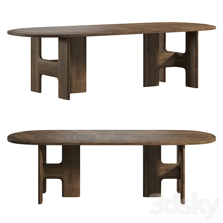 Kiyomizu Dining Table 3D Model Free Download Kiyomizu Dining Table 3D Model Free Download