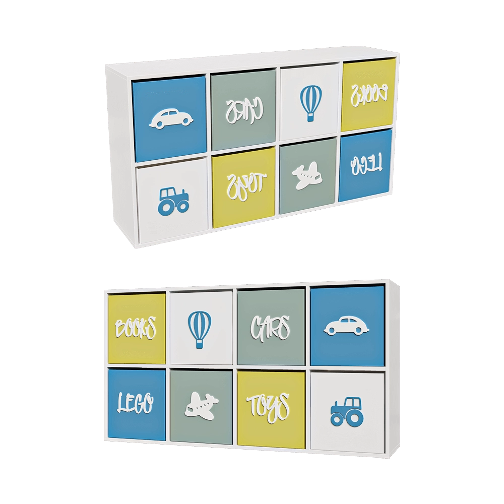 KKhome – Toy rack with drawers 4 3D Model