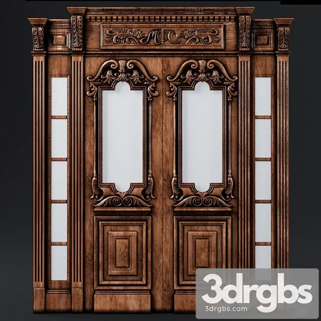 Klassicheskii dver 3D Model Download
