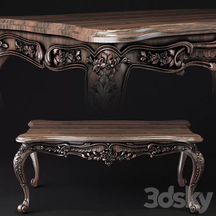 Klassicheskii stol 3D Model Klassicheskii stol 3D Model