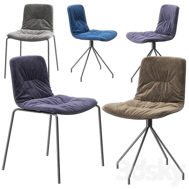 Klip chairs by viccarbe 3D Model