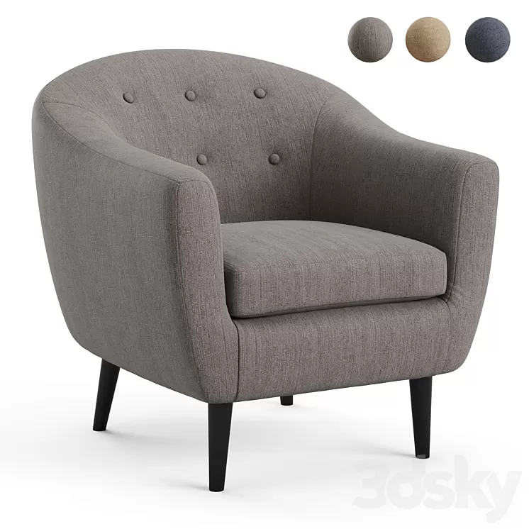 Klorey Chair Ashley Furniture 3D Model Klorey Chair Ashley Furniture 3D Model