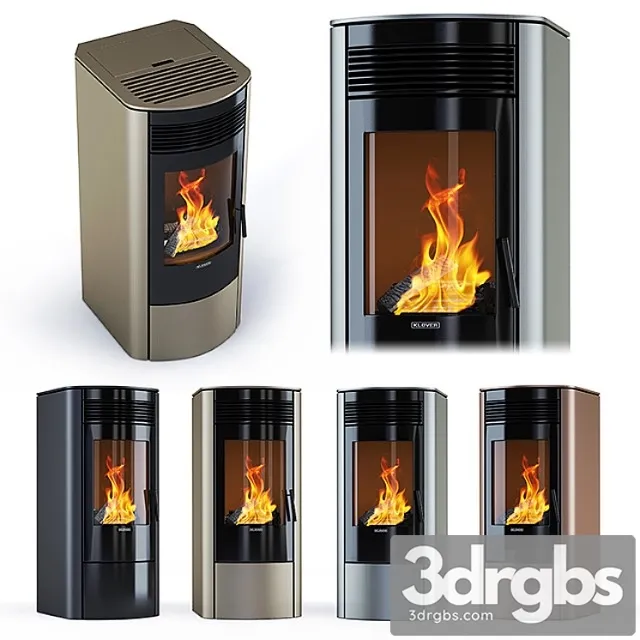 Klover fireplace – rea 100 3D Model Download