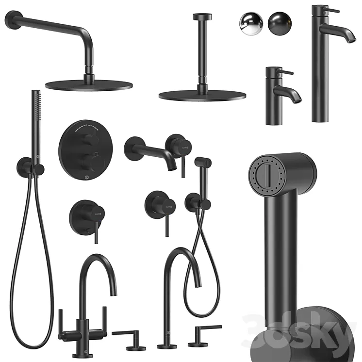 Kludi Bozz and Nova Fonte 3D Model