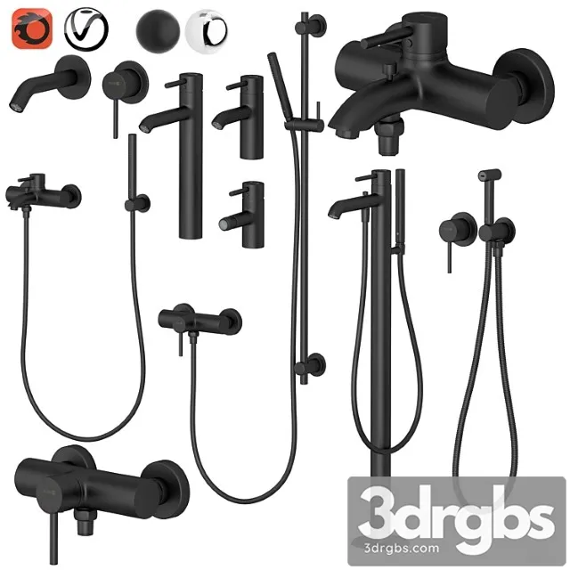 Kludi Set 2 Bozz S with Adjustable Installation for Showers 3D Model Download