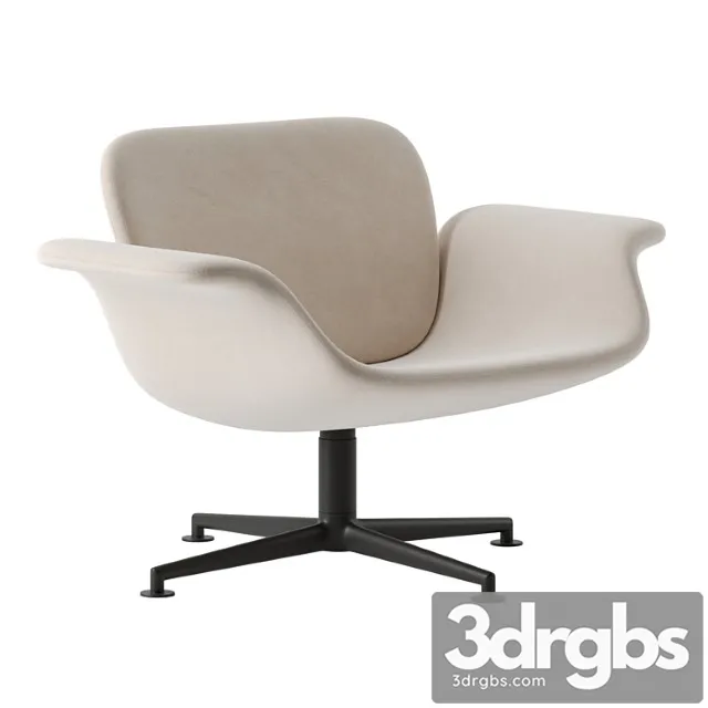 Kn01 swivel lounge chair by knoll