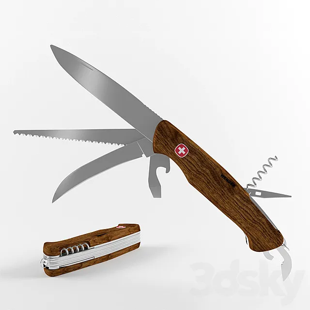 Knife Wenger EvoWood 3DModel