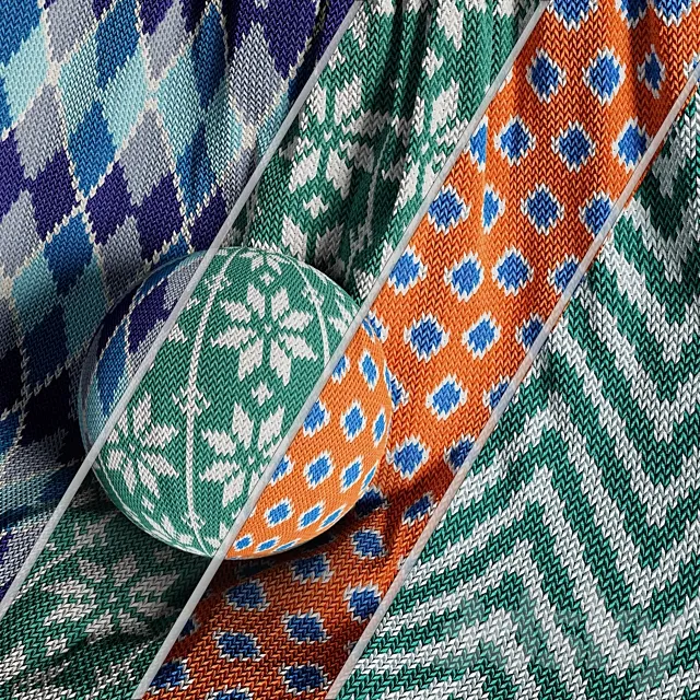 Knitted Fabric Material-vol04 3D Model