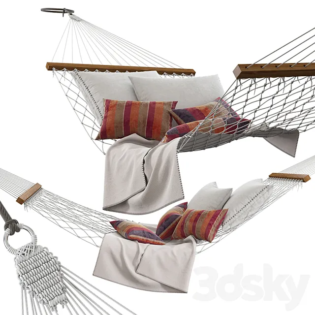 Knitted hammock 3DModel
