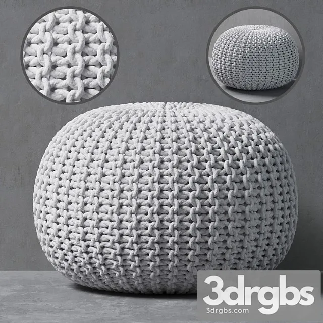 Knitted pouf 13 Knitted pouf 13