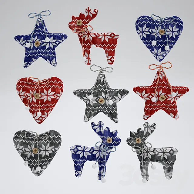 Knitted toys 3DModel Knitted toys 3DModel