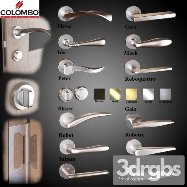 Knob Door Colombo 3D Model Download