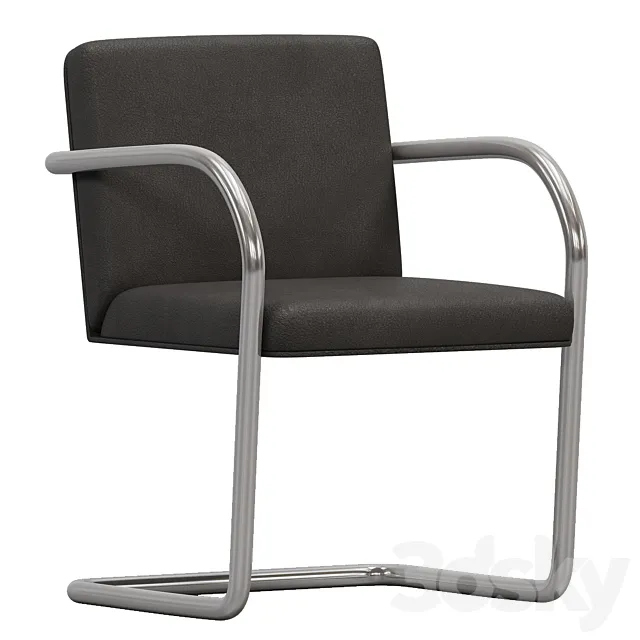 Knoll Brno Chair Tubular 3D Model Knoll Brno Chair Tubular 3D Model