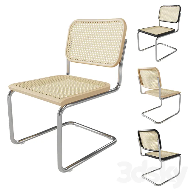 Knoll Cesca Chair Cane 3D Model Knoll Cesca Chair Cane 3D Model