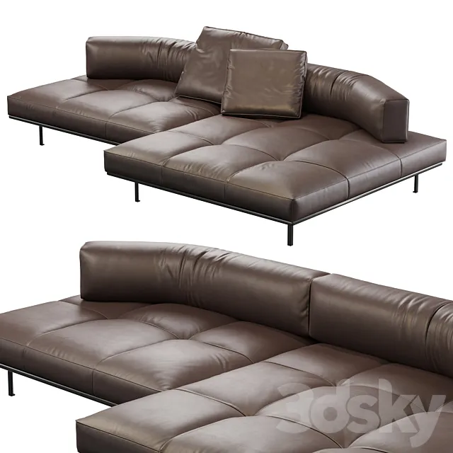 Knoll Matic Sofa 3D Model Knoll Matic Sofa 3D Model
