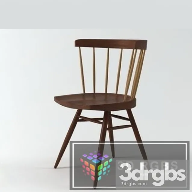 Knoll Nakashima Straight Chair 3D Model Download Knoll Nakashima Straight Chair 3D Model Download