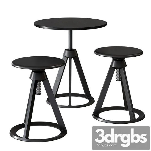 Knoll piton table and chair 2 3D Model Download Knoll piton table and chair 2 3D Model Download