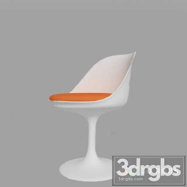Knoll Tulip White Chair 3D Model Download Knoll Tulip White Chair 3D Model Download