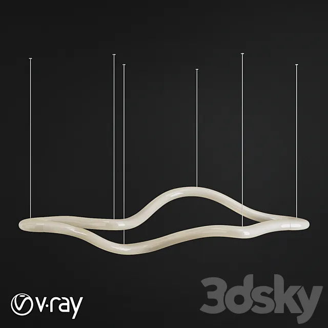 Knot – SLIDE suspension lamp 3D Model