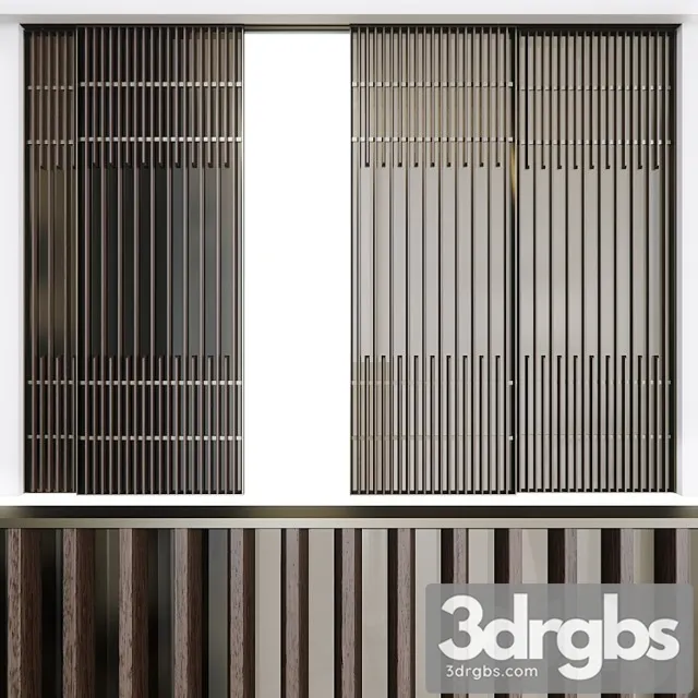 Koan sliding door lualdi 3D Model Download