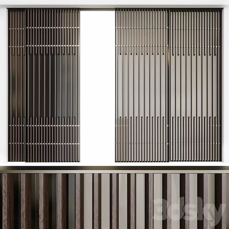 Koan Sliding Door LUALDI 3D Model