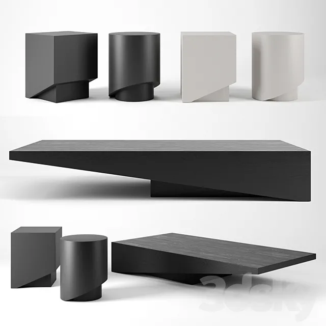 KOBE coffee tables by Piet Boon 3DModel