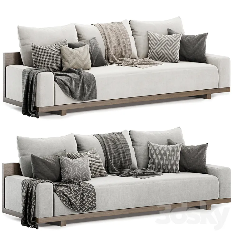 kobe sofa by coco republic 3D Model Free Download