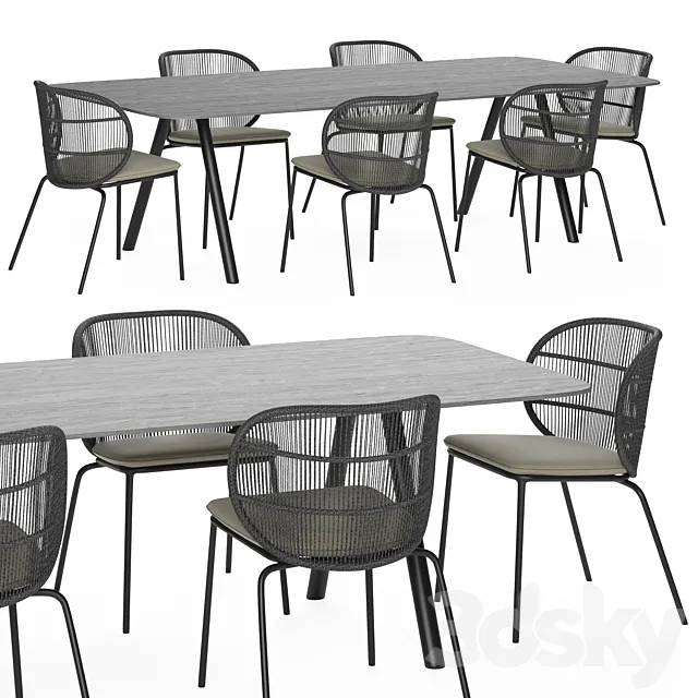 Kodo dining table 3D Model