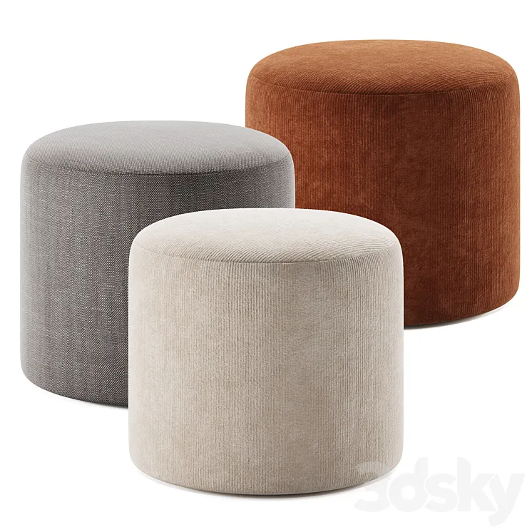 KOFI-2 Pouffe by Divan.ru 3D Model Free Download