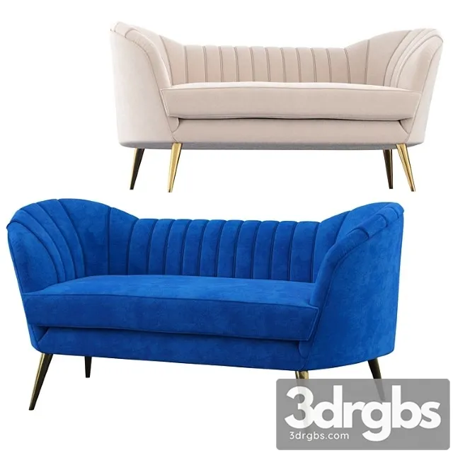 Koger Chesterfield Loveseat 1 3D Model Download Koger Chesterfield Loveseat 1 3D Model Download