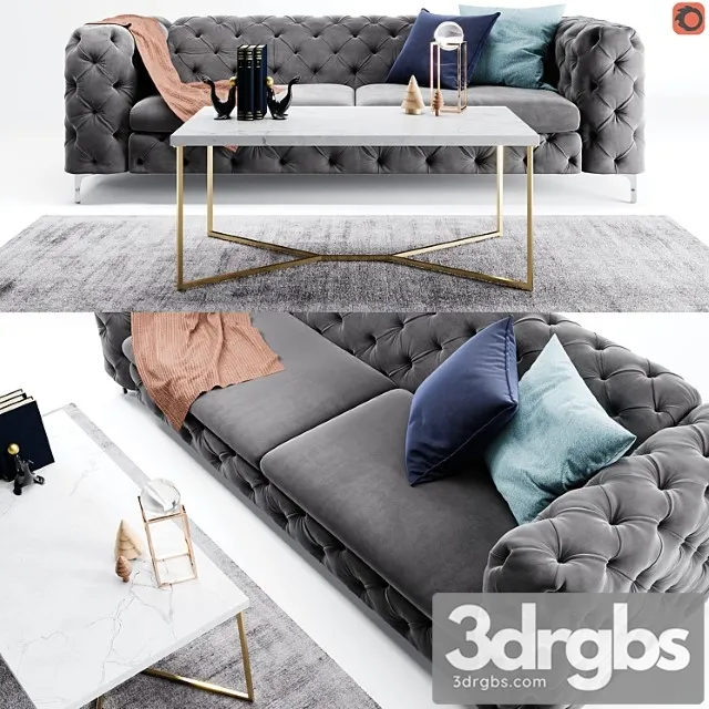 Kogut chesterfield sofa 2 3D Model Download Kogut chesterfield sofa 2 3D Model Download