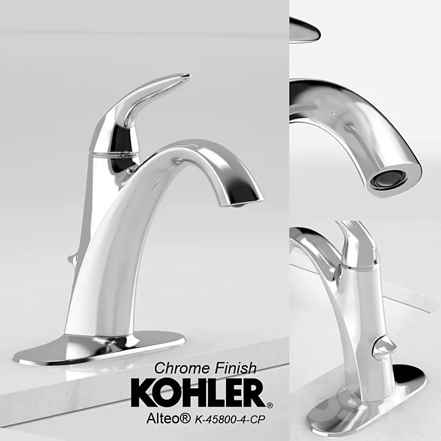 KOHLER Alteo Single-Handle – 3 Finishes 3DModel