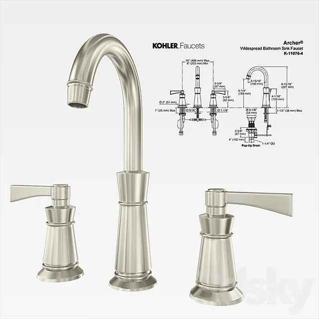 Kohler Archer K-11076-4 3DModel