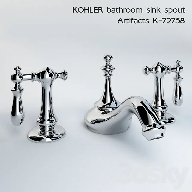 KOHLER bathroom sink spout Artifacts K-72758 3D Model