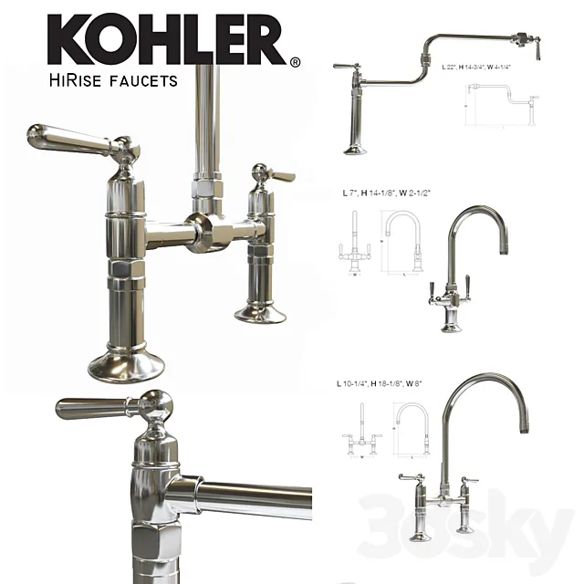 Kohler Hirise Faucet 3D Model