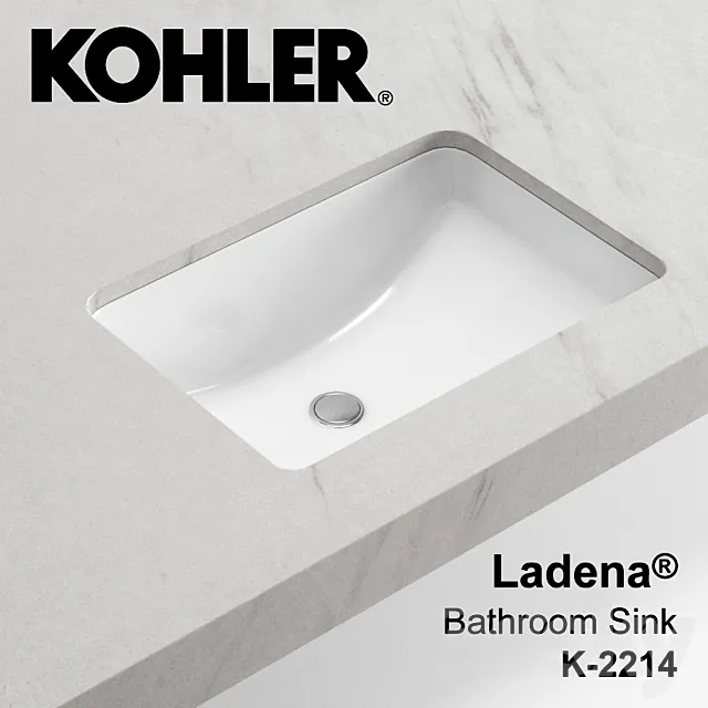 KOHLER Ladena Sink 3DModel 3DSKY Decor Helper