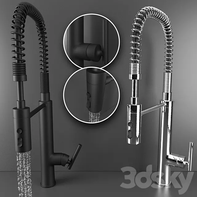 Kohler purist kitchen faucet 3D Model