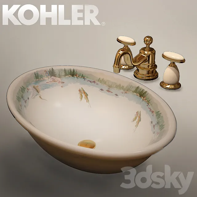 kohler The Rod and the Fly + Kohler Antique 3DModel kohler The Rod and the Fly + Kohler Antique 3DModel