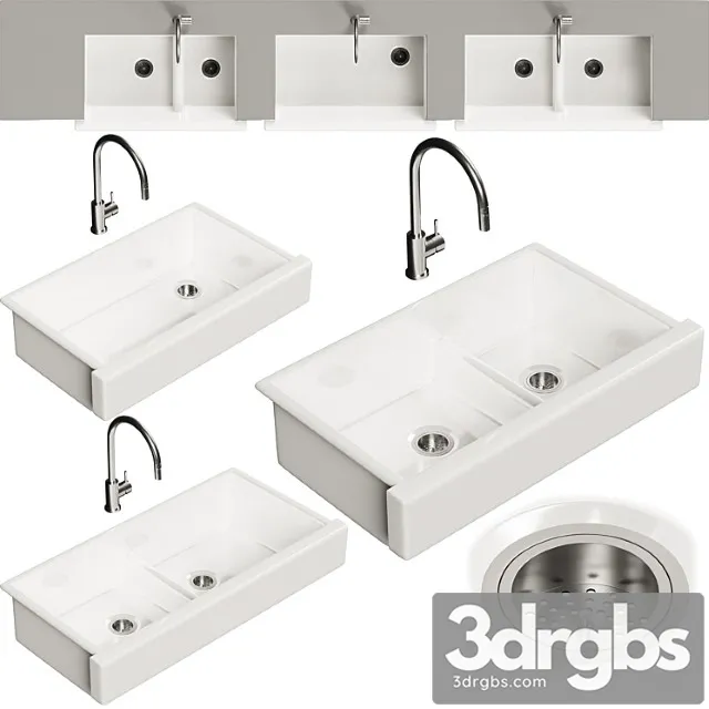 Kohler Whitehaven Sink Set With Faucet 3D Model Download Kohler Whitehaven Sink Set With Faucet 3D Model Download