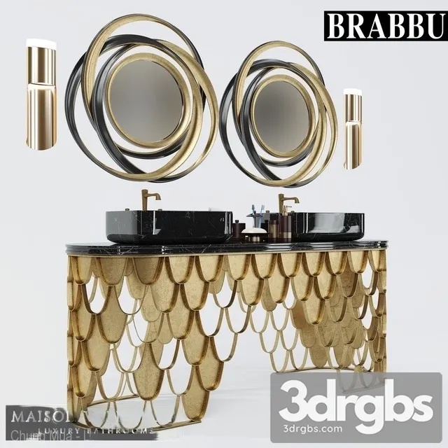 Koi Double Washbasin 3D Model Download Koi Double Washbasin 3D Model Download