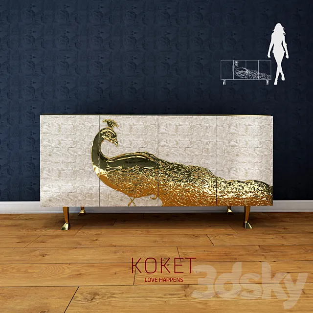 Koket _ CAMILIA CABINET 3DModel Koket _ CAMILIA CABINET 3DModel