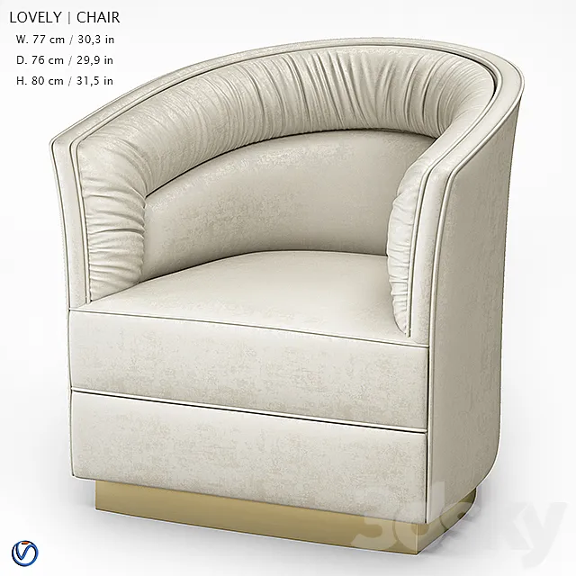 KOKET LOVELY CHAIR 3D Model KOKET LOVELY CHAIR 3D Model